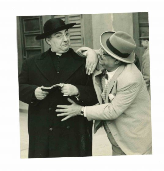 Gino Bramieri and Aldo Fabrizi - Vintage Photograph