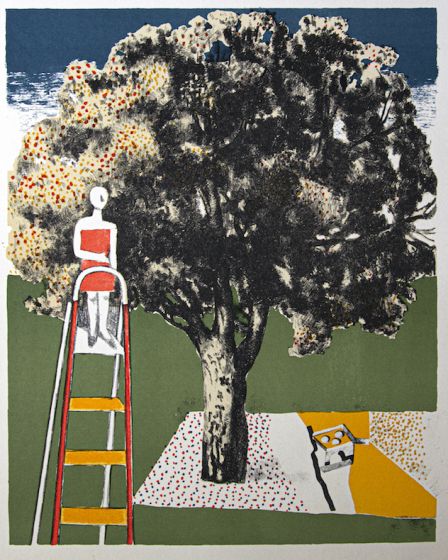 Figure and Tree by Franco Gentilini - Contemporary Artwork