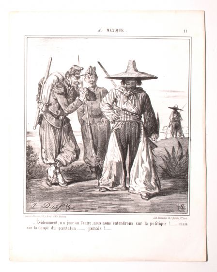 "In Mexico" by Alfred Darjou - Modern Artwork