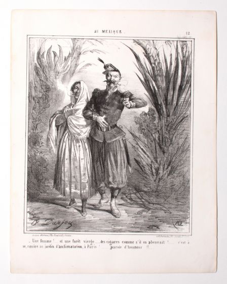 "In Mexico" by Alfred Darjou - Modern Artwork