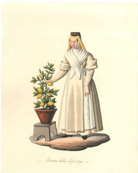 Monaca della Sapienza by Michela De Vito - Old Masters Artwork