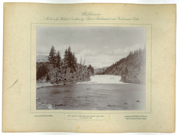 Canada - Bow Fall - 10 September 1893 by prince Franz Ferdinand von Osterreich Este - Artwork
