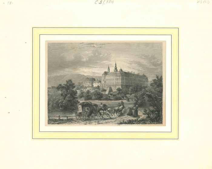 Ancient View of Kloster Braunau