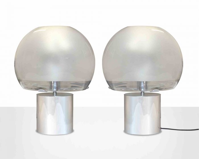 Luigi Caccia Dominioni – Pair of Porcino Table Lamps - Decorative Objects 