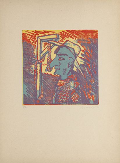 Figure by Mino Maccari - Modern Artwork