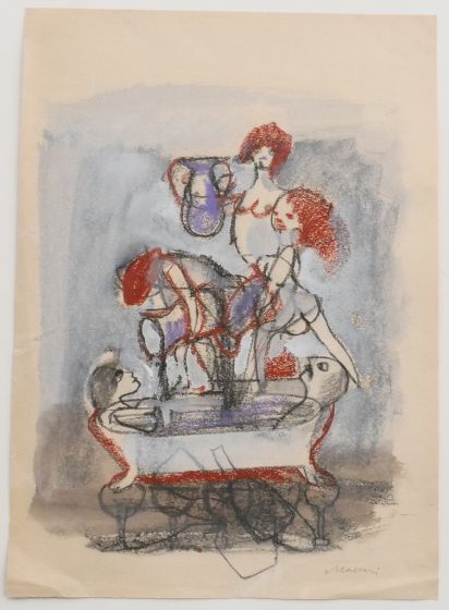 Polygamy by Mino Maccari - Contemporary Artwork