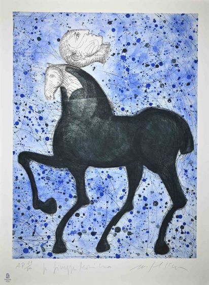 Horse and Knight, Olympic Games Beijing 2008 - Mimmo Paladino -  Contemporary Art