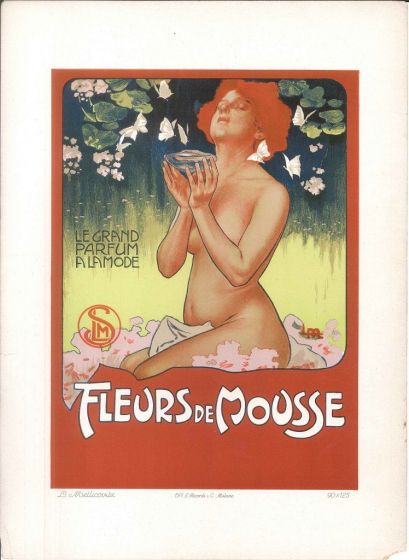 Fleurs de Mousse by Leopoldo Metlicovitz - Modern Artwork