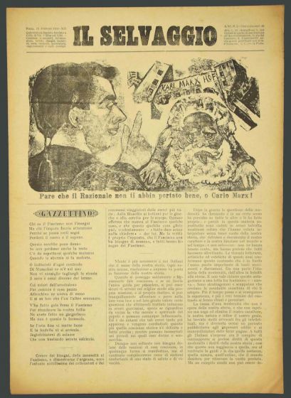 "Il Selvaggio no.1- 1934", Illustrated by Mino Maccari- Art Magazine