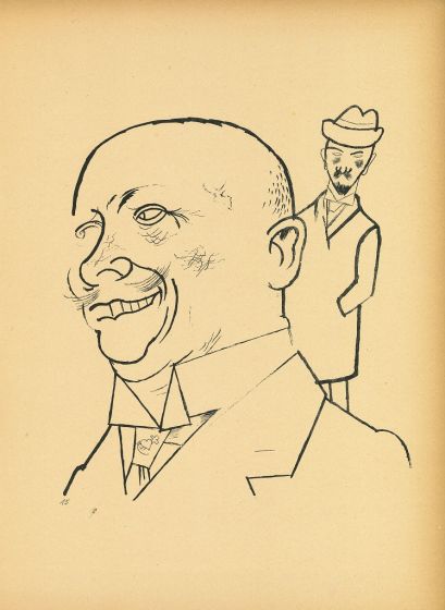 Big Head from  Ecce Homo by George Grosz - Modern Artwork