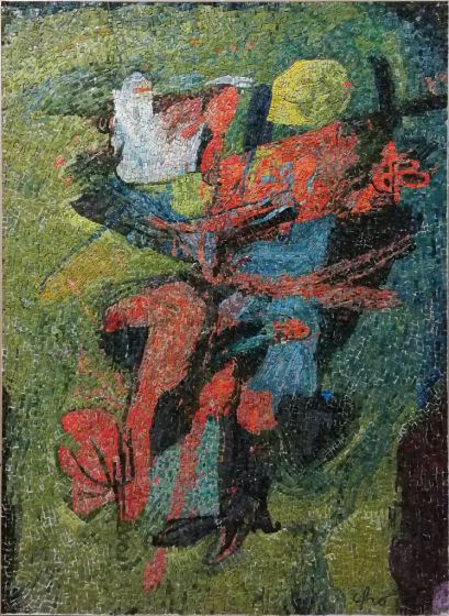 Boy with turkey - Afro Basaldella - Modern Art