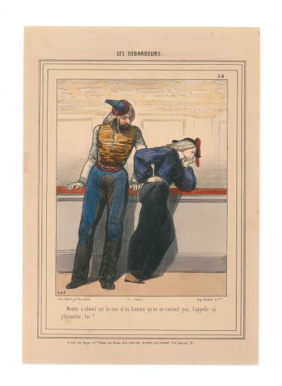 Les Dèbardeurs, Plate 54 by Paul Gavarni - Prints & Multiples