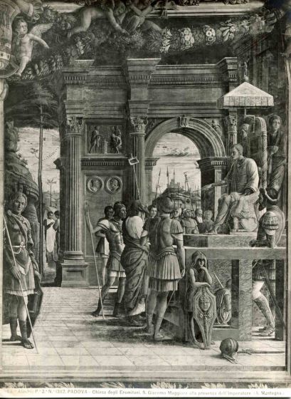 S. Giacomo Maggiore in the Presence of the Emperor by Mantegna - Vintage Photograph
