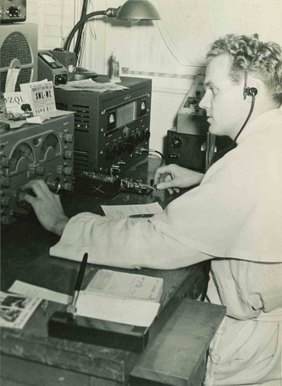 Radio Operator - American Vintage Photograph