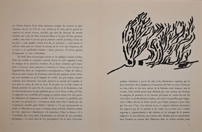 Striped Composition from Derriere Le Miroir by Raoul Ubac - Contemporary Artwork