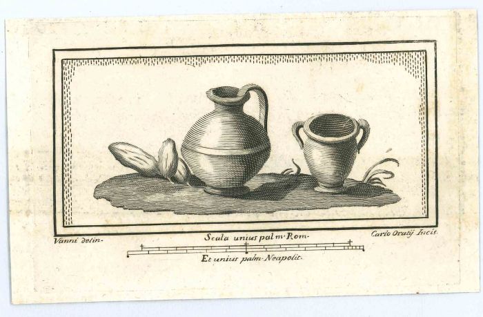 Ancient Roman Vases - Carlo Oraty - Old Master's Artwork