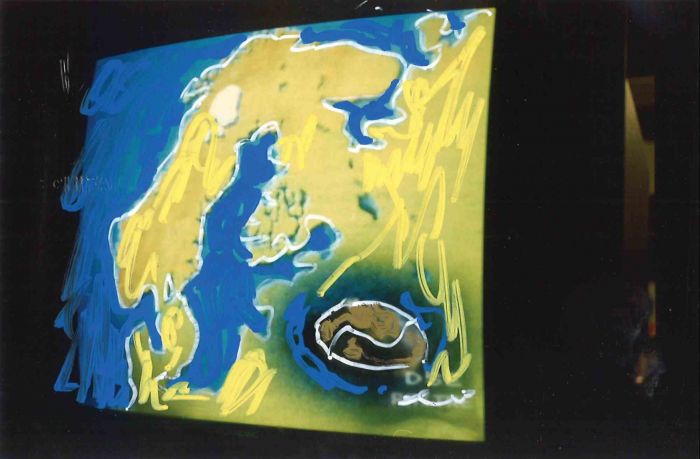 Mario Schifano - The Map - Original Photograph 