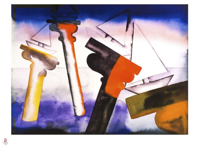 The Past Protecting the Future By Francesco Clemente - Contemporary Artwork
