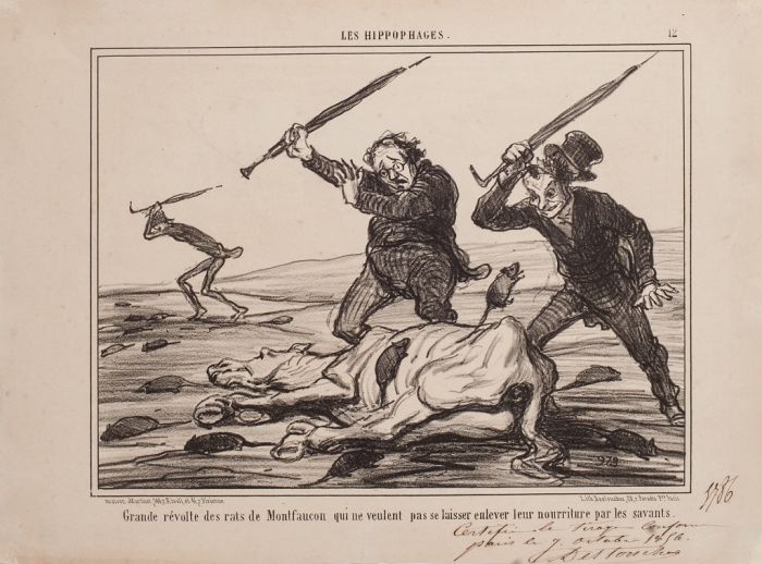Honoré Daumier - Grande révolte des rats - LES HIPPOPHAGES - Modern Artwork