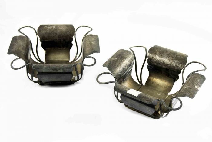 Pair of Metal Centrepieces