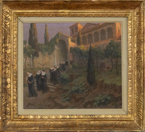 After Vespers by Giovanni Battista Crema - Modern Artwork 