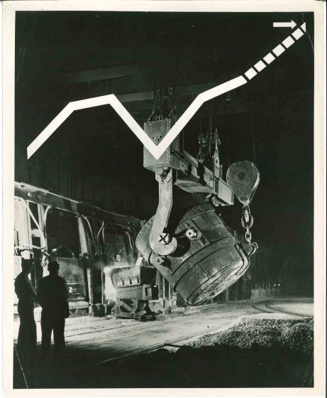 American Steel Industry - American Vintage Photograph