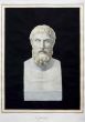 A. Tofanelli, P. Bettelini, Epicuro, Hand-Watercolored Etching, Rome, 1821. 