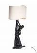 Vintage Ceramic Table Lamp by Tommaso Barbi - Italy 1970s