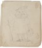"Landscape" 1824's is an original drawing in pencil on paper, realized by Eugene Fontanay.