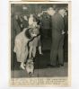 Queen Elizabeth  with her Dog -  Vintage Photograph