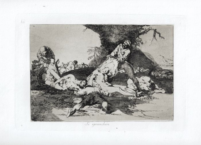 Se aprovechan by Francisco Goya - Old Masters 