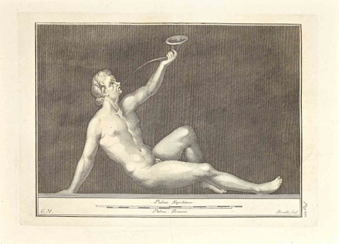 Ancient Roman Fresco  from "Antiquities of Herculaneum"