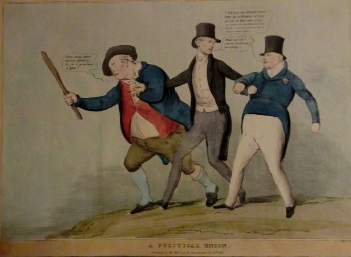 John Doyle,  Artwork, Lithography, Original Print, Political Sketches, Old Master, A Political Union