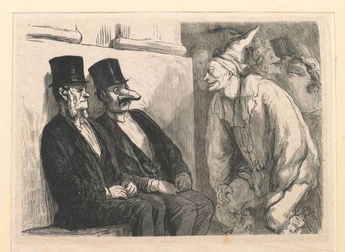 Bal de l'Opera: Tu t'amuses trop! by Etienne after Honoré Daumier - Old Master Artwork