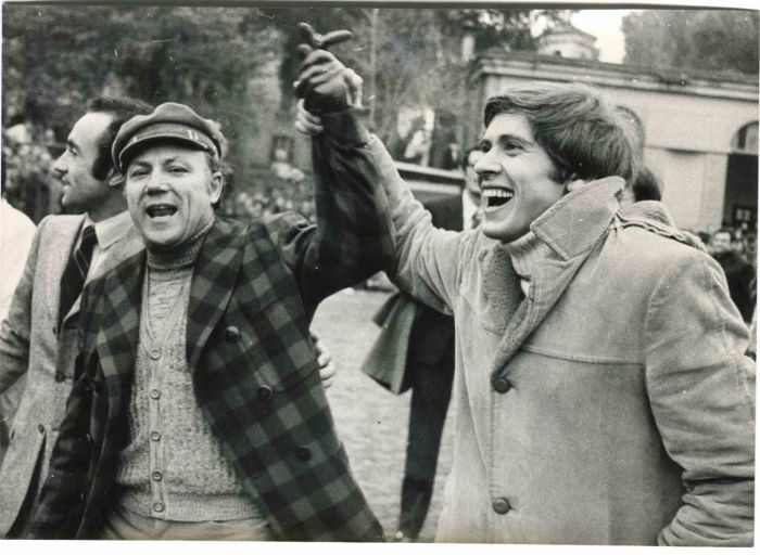 Gianni Morandi and Claudio Villa - Vintage Photo