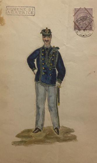Figurino della divisa della Guardia Municipale di Amatrice by Anonymous - Artwork