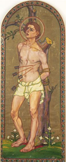 Saint Sebastian by Anonymous French Artist XX Century - Modern Artwork