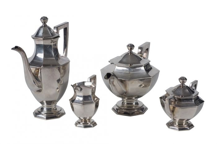 Vintage Japanese Tea and Coffee Silver Set by Anonymous - Decorative Object