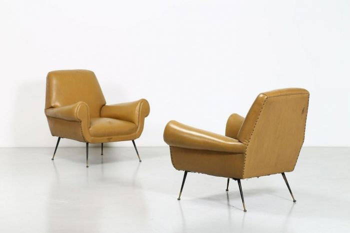 Vintage Pair of Armchairs by Gigi Radice - Design Furniture