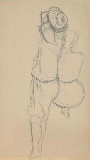 The Sketches Of Women From Back