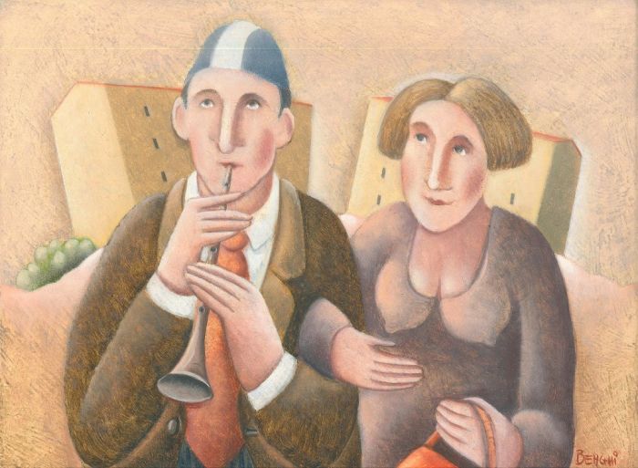 Primo Flauto e Signora by Claudio Benghi - Contemporary Artwork