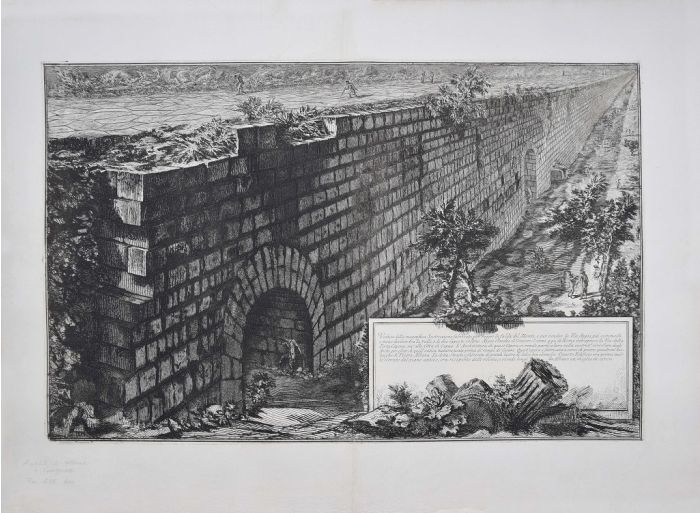 View of the magnificent substructure  by Giovanni Battista Piranesi - Old Master Artwork