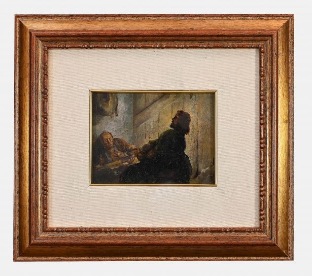  Men at the table by Anonymous - Modern Artwork