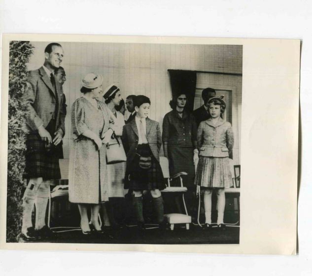 Queen and Duke with Charles and Princess Ann