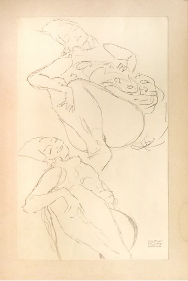 Two Crouching Female Nudes - SOLD