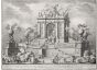 Giuseppe Vasi, Wonderful Arch with E. Tebano's Simulacrum, Etching, 1767.