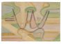 "Surrealist Composition" is an original drawing in mixed media on paper, realized by Jean Delpech (1916-1988).   (FRONT OF THE WORK)