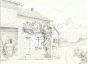 André Roland Brudieux - French Rural House - Modern Artwork