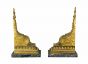 Pair of Bronze Shelves - Antique Decorative Objects