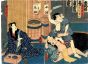 Utagawa Kunisada - Otomi Watches as the Thief Yosaburo - Modern Artwork